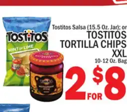 C Town TOSTITOS TORTILLA CHIPS XXL 10-12 Oz. Bag offer