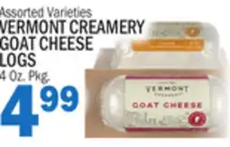 C Town VERMONT CREAMERY GOAT CHEESE LOGS offer