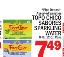 C Town TOPO CHICO SABORES SPARKLING WATER offer