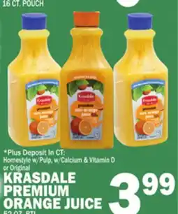 C Town KRASDALE PREMIUM ORANGE JUICE offer