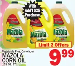 C Town MAZOLA CORN OIL offer