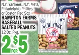 C Town HAMPTON FARMS BASEBALL SALTED PEANUTS offer