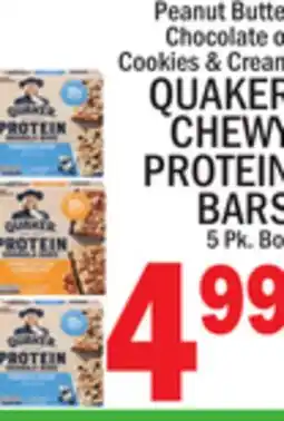 C Town QUAKER CHEWY PROTEIN BARS offer