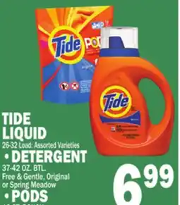 C Town TIDE LIQUID, DETERGENT, PODS offer