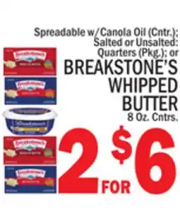 C Town BREAKSTONE'S WHIPPED BUTTER offer