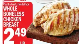 C Town WHOLE BONELESS CHICKEN BREAST offer