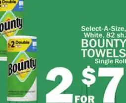 C Town BOUNTY TOWELS Single Roll offer