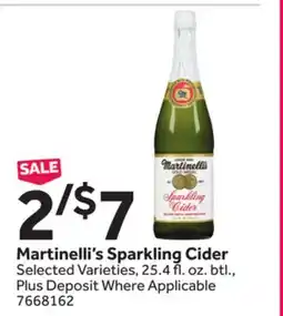 Stop&Shop Martinelli's Sparkling Cider offer
