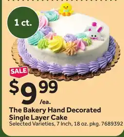 Stop&Shop The Bakery Hand Decorated Single Layer Cake offer