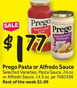 Stop&Shop Prego Pasta or Alfredo Sauce offer
