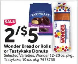 Stop&Shop Wonder Bread or Rolls or Tastykake Donuts offer