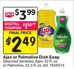 Stop&Shop Ajax or Palmolive Dish Soap offer