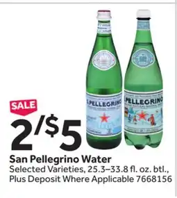 Stop&Shop San Pellegrino Water offer
