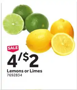Stop&Shop Lemons or Limes offer