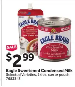 Stop&Shop Eagle Sweetened Condensed Milk offer