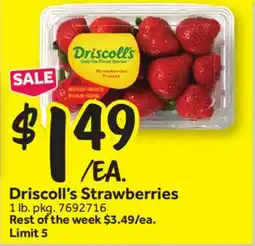 Stop&Shop Driscoll's Strawberries offer