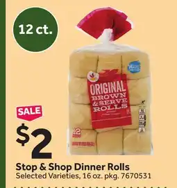 Stop&Shop Stop & Shop Dinner Rolls offer