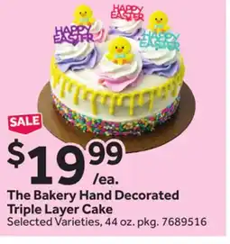 Stop&Shop The Bakery Hand Decorated Triple Layer Cake offer