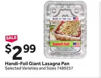 Stop&Shop Handi-Foil Giant Lasagna Pan offer