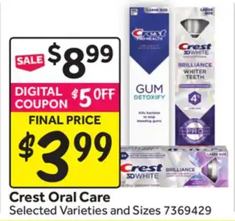 Stop&Shop Crest Oral Care offer