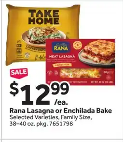 Stop&Shop Rana Lasagna or Enchilada Bake offer
