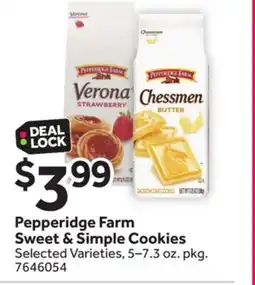 Stop&Shop Pepperidge Farm Sweet & Simple Cookies offer