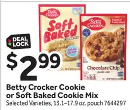 Stop&Shop Betty Crocker Cookie or Soft Baked Cookie Mix offer