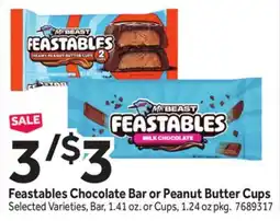 Stop&Shop Mr. Beast Feastables Chocolate Bar or Peanut Butter Cups offer