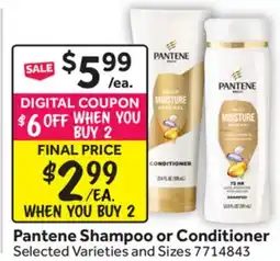 Stop&Shop Pantene Shampoo or Conditioner offer