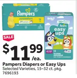 Stop&Shop Pampers Diapers or Easy Ups offer