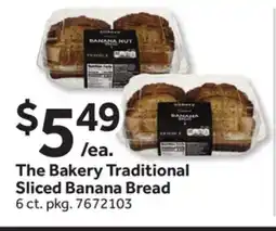 Stop&Shop The Bakery Traditional Sliced Banana Bread offer