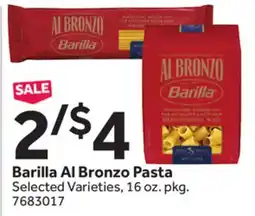 Stop&Shop Barilla Al Bronzo Pasta offer