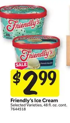 Stop&Shop Friendly's Ice Cream offer