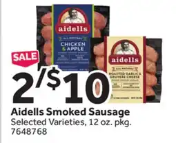 Stop&Shop Aidells Smoked Sausage offer