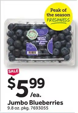 Stop&Shop Jumbo Blueberries offer