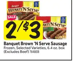 Stop&Shop Banquet Brown'N Serve Sausage offer