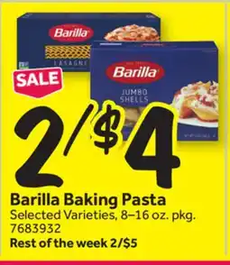 Stop&Shop Barilla Baking Pasta offer