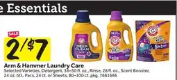 Stop&Shop Arm & Hammer Laundry Care offer