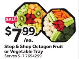 Stop&Shop Stop & Shop Octagon Fruit or Vegetable Tray offer