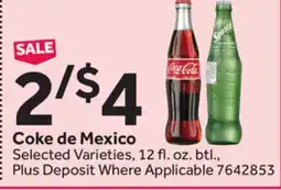Stop&Shop Coke de Mexico offer