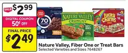 Stop&Shop Nature Valley, Fiber One or Treat Bars offer