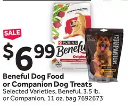 Stop&Shop Beneful Dog Food or Companion Dog Treats offer