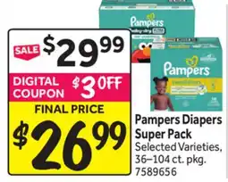 Stop&Shop Pampers Diapers Super Pack offer