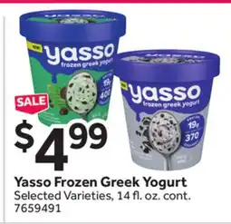 Stop&Shop Yasso Frozen Greek Yogurt offer
