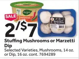 Stop&Shop Stuffing Mushrooms or Marzetti Dip offer