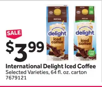 Stop&Shop International Delight Iced Coffee offer