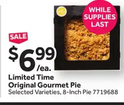 Stop&Shop Limited Time Original Gourmet Pie offer