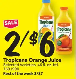Stop&Shop Tropicana Orange Juice offer