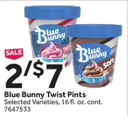 Stop&Shop Blue Bunny Twist Pints offer