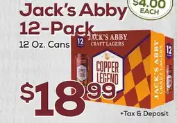 DeCicco & Sons Jack's Abby 12-Pack offer